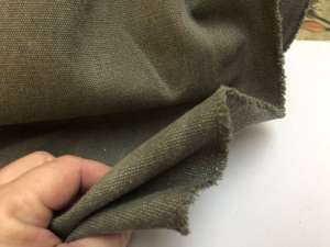 Møbel denim - kraftig møbelkanvas i oliven